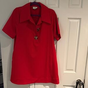 Tuckernuck Red Scout Dress, Size Medium